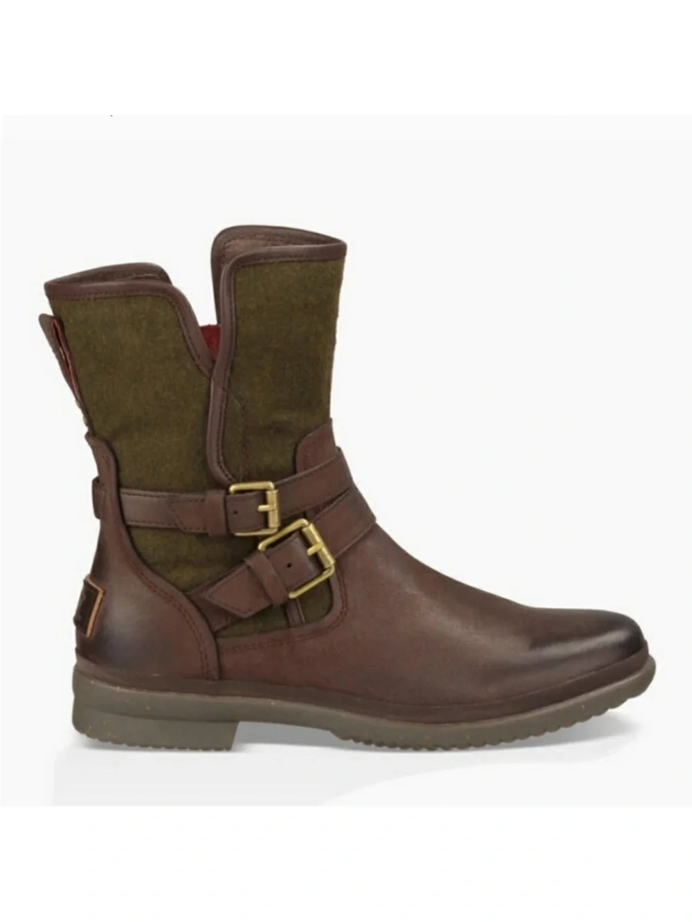 Ugg Simmens Green and Brown Cold-Weather Waterproof Boots